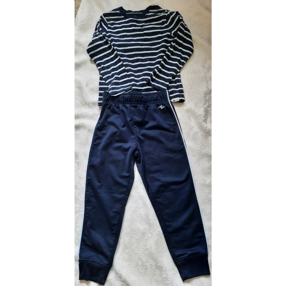 2pc Navy Blue 2pc Sweat Pant